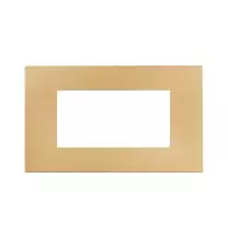 Placca Oro Opaco in tecnopolimero Smart44 4 moduli AVE 44PSME4ORO