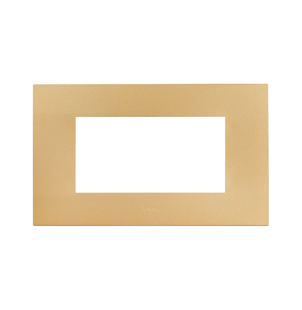 Placca Oro Opaco in tecnopolimero Smart44 4 moduli AVE 44PSME4ORO