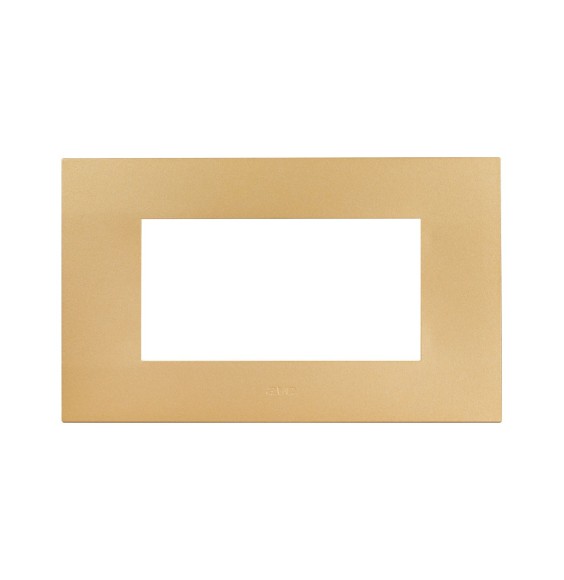 Placca Oro Opaco in tecnopolimero Smart44 4 moduli AVE 44PSME4ORO