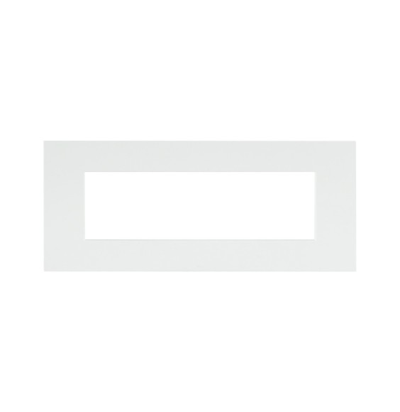Placca Bianco Whitek in tecnopolimero Smart44 7 moduli AVE 44PSME7BO