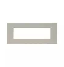 Placca Tortora in tecnopolimero Smart44 7 moduli AVE 44PSME7TO