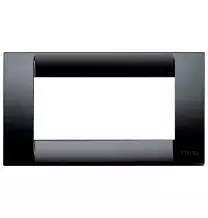 Placca 4 Moduli in Tecnopolimero Nero Vimar Idea Classica 16744.16