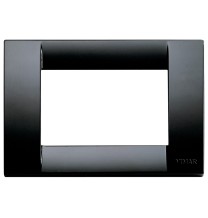 Placca 3 Moduli nera in tecnopolimero Vimar Idea Classica 16743.16