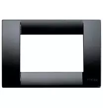 Placca 3 Moduli nera in tecnopolimero Vimar Idea Classica 16743.16