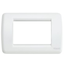 Placca Vimar Idea Rondo' 3 Moduli in Metallo Bianco 16753.01