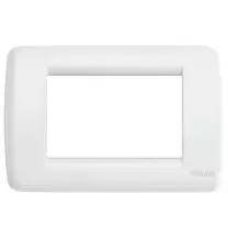 Placca Vimar Idea Rondo' 3 Moduli in Metallo Bianco 16753.01