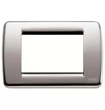 Placca 3 Moduli nichel spazzolato Vimar Idea Rondo' 16753.34