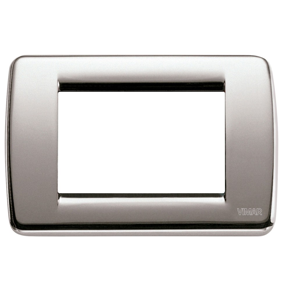 Placca 3 Moduli nichel spazzolato Vimar Idea Rondo' 16753.34