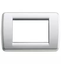 Placca Vimar Idea Rondo' 3 Moduli in Argento metallizzato 16753.21