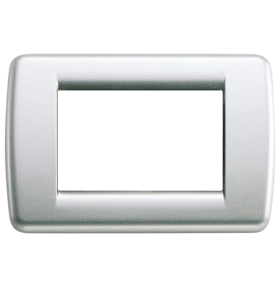 Placca Vimar Idea Rondo' 3 Moduli in Argento metallizzato 16753.21