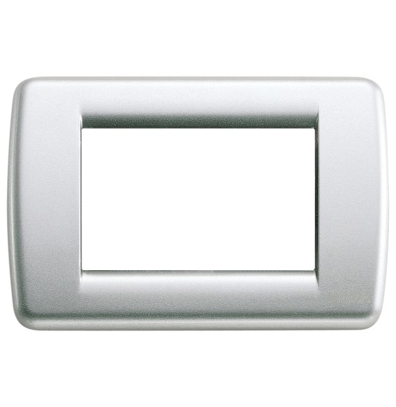 Placca Vimar Idea Rondo' 3 Moduli in Argento metallizzato 16753.21