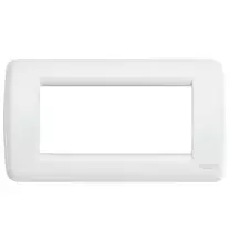 Placca Vimar Idea Rondo' 4 Moduli Bianco in Metallo 16754.01