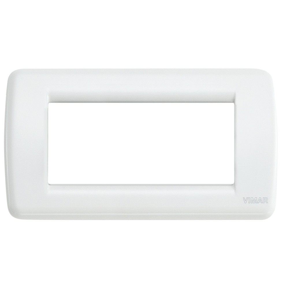 Placca Vimar Idea Rondo' 4 Moduli Bianco in Metallo 16754.01