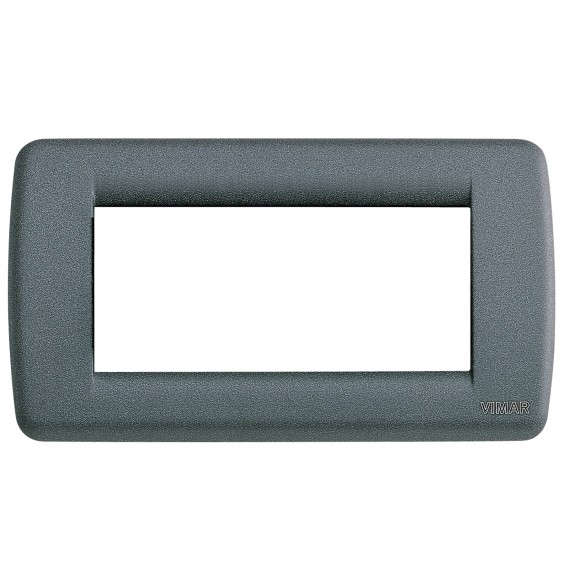 Placca Vimar Idea Rondo' 4 Moduli in Ardesia 16754.46
