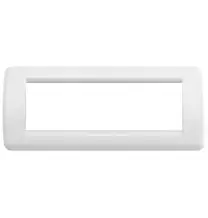 Placca 6 Moduli Bianco Brillante Vimar Idea Rondo' 16766.01