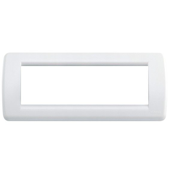 Placca 6 Moduli Bianco Brillante Vimar Idea Rondo' 16766.01