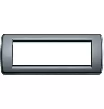 Placca Vimar Idea Rondo' 6 Moduli Grigio Grafite 16766.15
