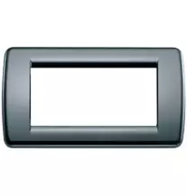 Placca Vimar Idea Rondo' 4 Moduli Grigio Grafite 16764.15