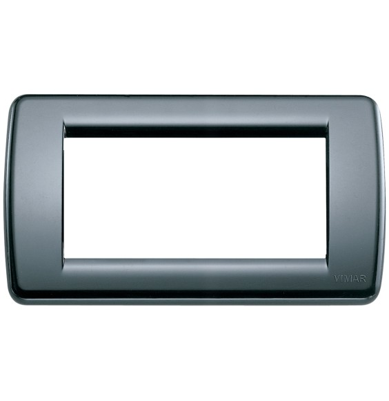Placca Vimar Idea Rondo' 4 Moduli Grigio Grafite 16764.15