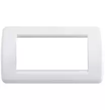 Placca Vimar Idea Rondo' 4 Moduli Bianco Brillante 16764.01