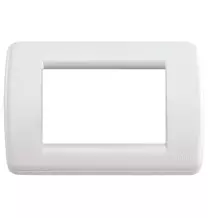 Placca 3 Moduli Colore Bianco Vimar Idea Rondo' 16763.04