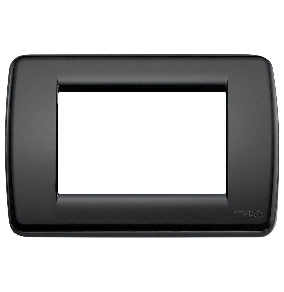 Placca 3 Moduli nera in tecnopolimero Vimar Idea Rondo' 16763.16