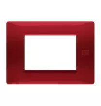 Placca Flexa in Tecnopolimero Rossa 3 Moduli Urmet 11803.RS