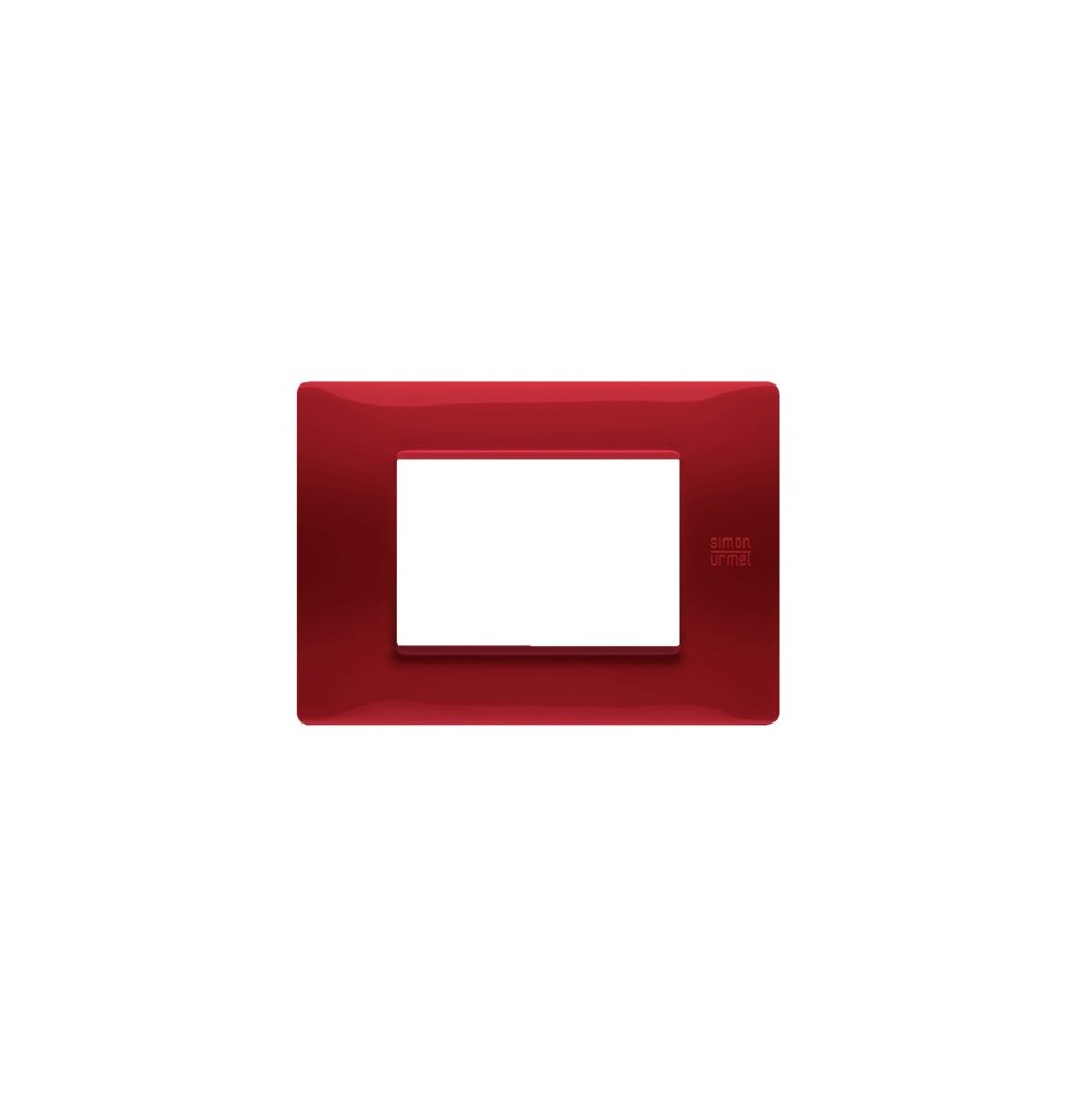 Placca Flexa in Tecnopolimero Rossa 3 Moduli Urmet 11803.RS