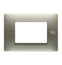 Placca Flexa in Tecnopolimero Titanio 3 Moduli Urmet 11803.TT