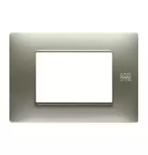 Placca Flexa in Tecnopolimero Titanio 3 Moduli Urmet 11803.TT