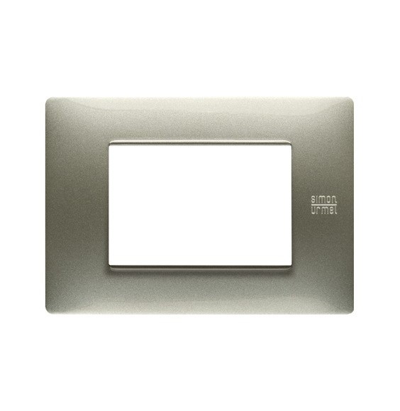 Placca Flexa in Tecnopolimero Titanio 3 Moduli Urmet 11803.TT