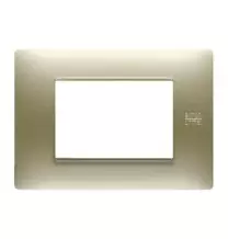 Placca Flexa in Tecnopolimero Oro Satinato 3 Moduli Urmet 11803.OS