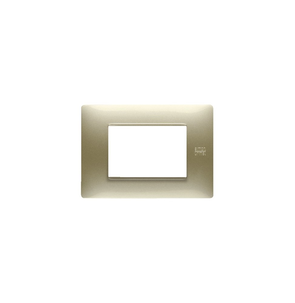 Placca Flexa in Tecnopolimero Oro Satinato 3 Moduli Urmet 11803.OS