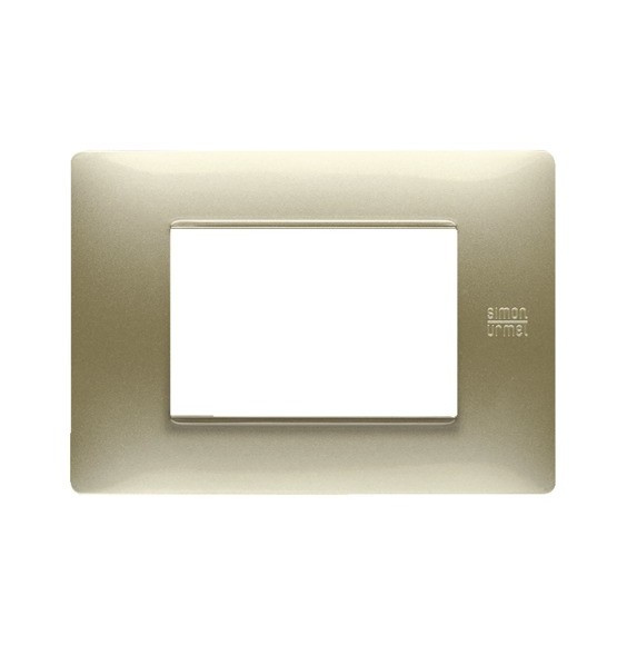 Placca Flexa in Tecnopolimero Oro Satinato 3 Moduli Urmet 11803.OS