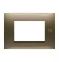 Placca Flexa in Tecnopolimero Bronzo 3 Moduli Urmet 11803.BR