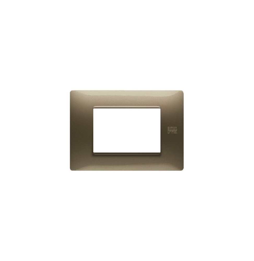 Placca Flexa in Tecnopolimero Bronzo 3 Moduli Urmet 11803.BR