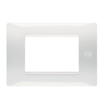 Placca Flexa in Tecnopolimero Bianco Ghiacico 3 Moduli Urmet 11803.BG