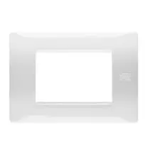 Placca Flexa in Tecnopolimero Bianco Ghiacico 3 Moduli Urmet 11803.BG