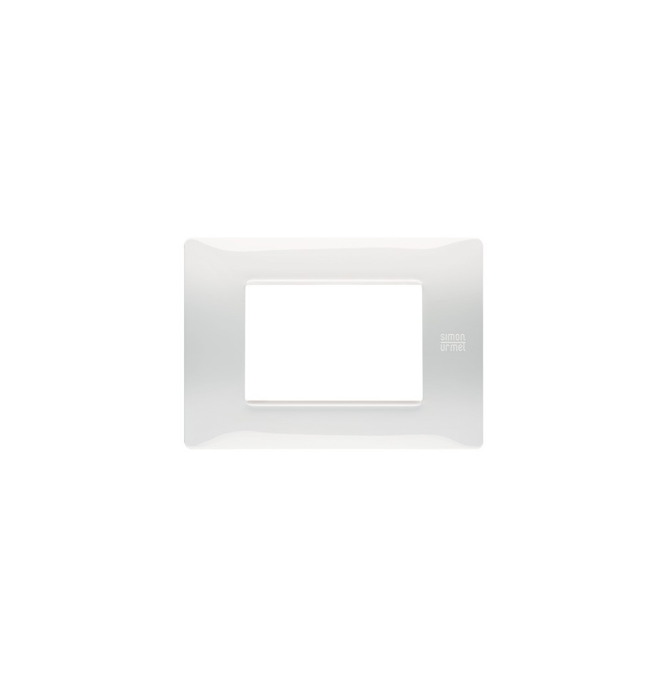 Placca Flexa in Tecnopolimero Bianco Ghiacico 3 Moduli Urmet 11803.BG