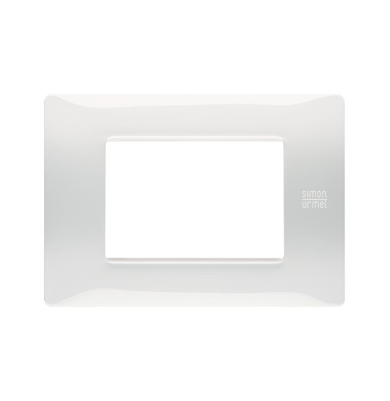 Placca Flexa in Tecnopolimero Bianco Ghiacico 3 Moduli Urmet 11803.BG