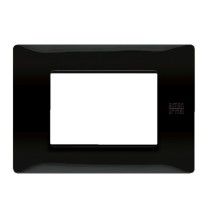 Placca Flexa Tecnopolimero Nero Assoluto 3 Moduli Urmet 11803.NA
