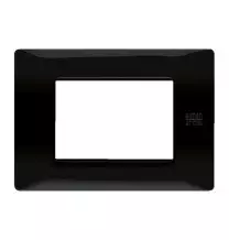 Placca Flexa Tecnopolimero Nero Assoluto 3 Moduli Urmet 11803.NA