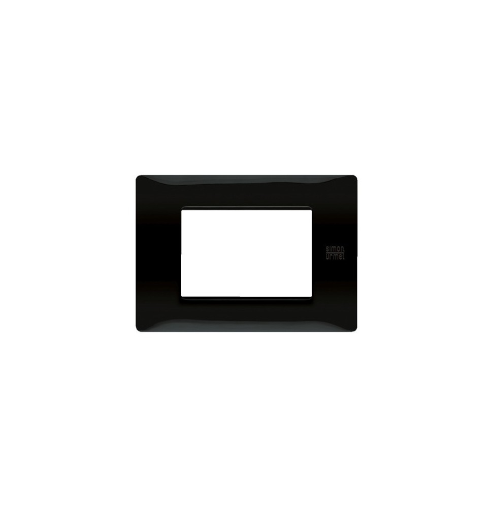 Placca Flexa Tecnopolimero Nero Assoluto 3 Moduli Urmet 11803.NA