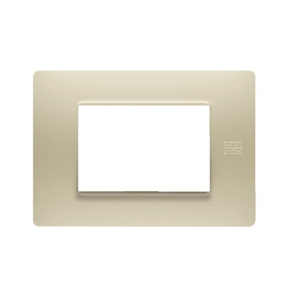 Placca Flexa in Tecnopolimero Avorio 3 Moduli Urmet 11803.AV