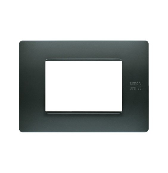 Placca Flexa Tecnopolimero Antracite 3 Moduli Urmet 11803.AN