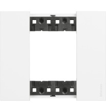 Placca Bticino Living Now Bianca  due posti tecnopolimero KA4802KW