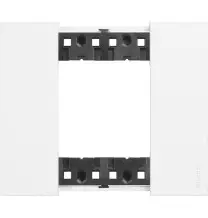 Placca Bticino Living Now Bianca  due posti tecnopolimero KA4802KW