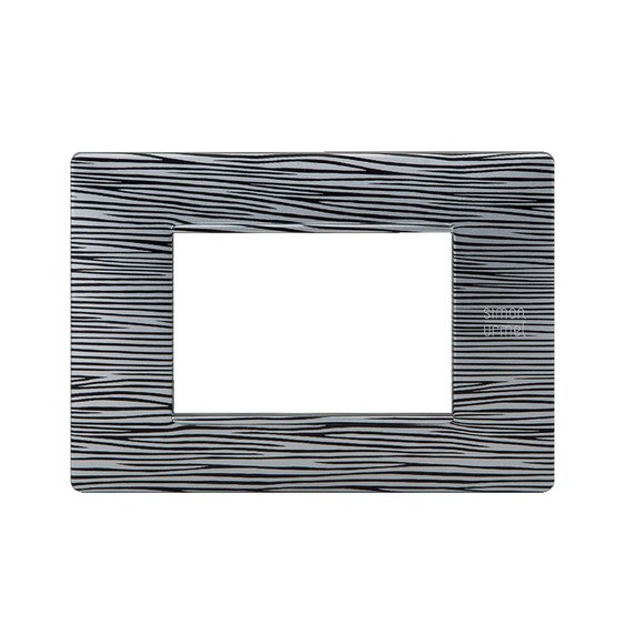 Placca Flexa in Tecnopolimero Scratched 3 Moduli Urmet 11803.SC