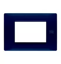Placca Flexa in Tecnopolimero Blu 3 Moduli Urmet 11803.BL