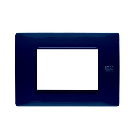 Placca Flexa in Tecnopolimero Blu 3 Moduli Urmet 11803.BL